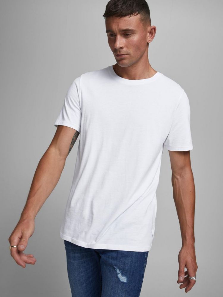 JJEORGANIC BASIC TEE SS O-NECK 178074001 White