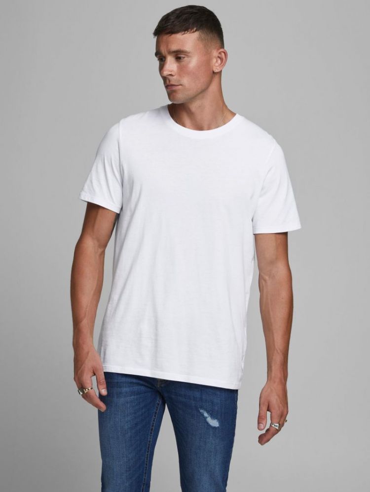 JJEORGANIC BASIC TEE SS O-NECK 178074001 White