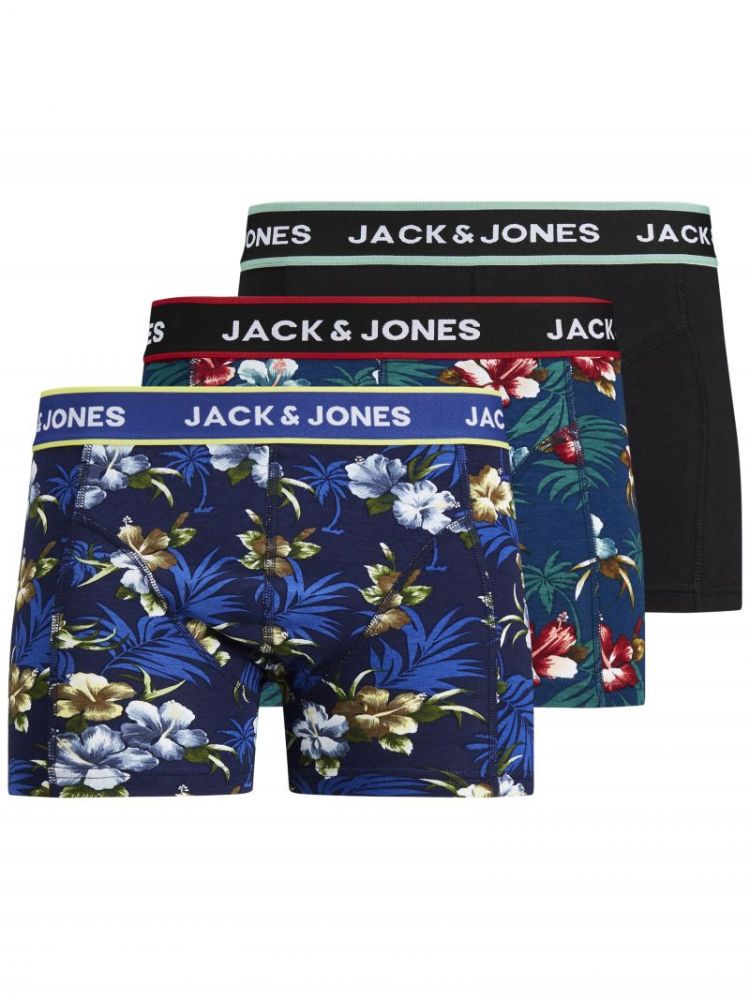 JACFLOWER TRUNKS 3 PACK.NOOS 178012001 Black