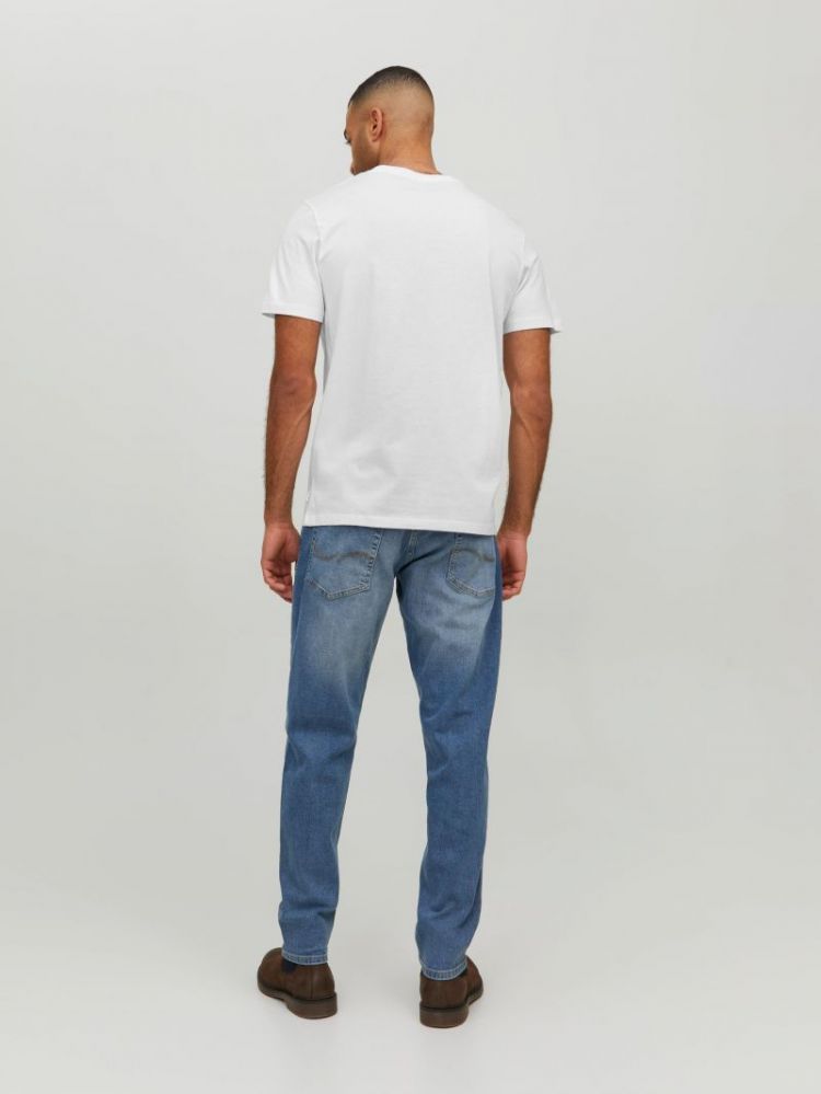 JJEORGANIC BASIC TEE SS V-NECK 178074 White