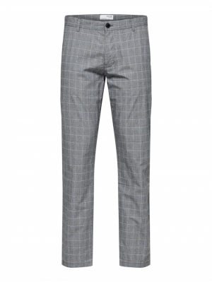 SLHSLIM-CONNOR CHECK 175 PANT 180235002 Grey/