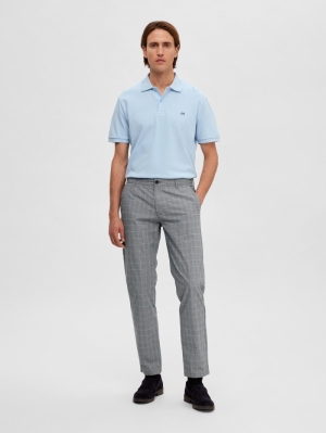 SLHSLIM-CONNOR CHECK 175 PANT 180235002 Grey/