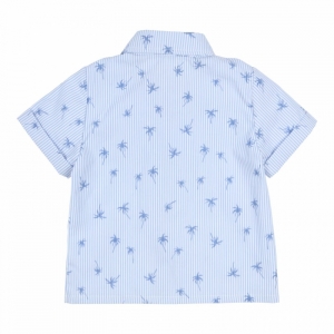 Shirt Bali Blue - White B-