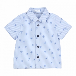 Shirt Bali Blue - White B-