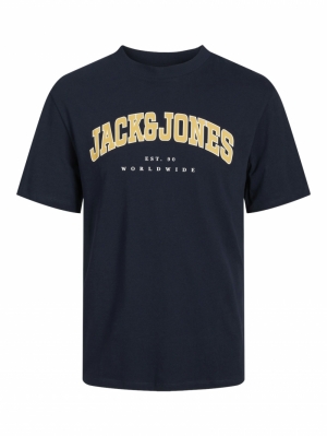 JJECALEB VARSITY TEE SS O-NECK 175876001 Navy