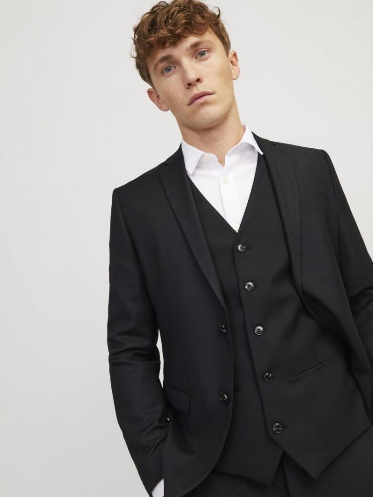 JPRSOLARIS WAISTCOAT NOOS 178012 Black