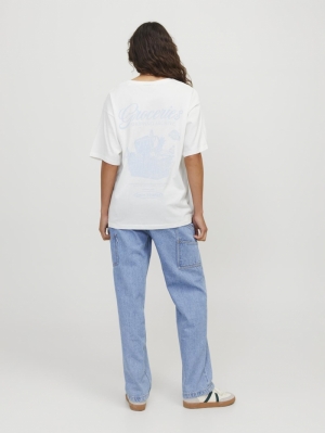 JXJOSEPHINE LOOSE SS TEE JRS 177632002 Blanc