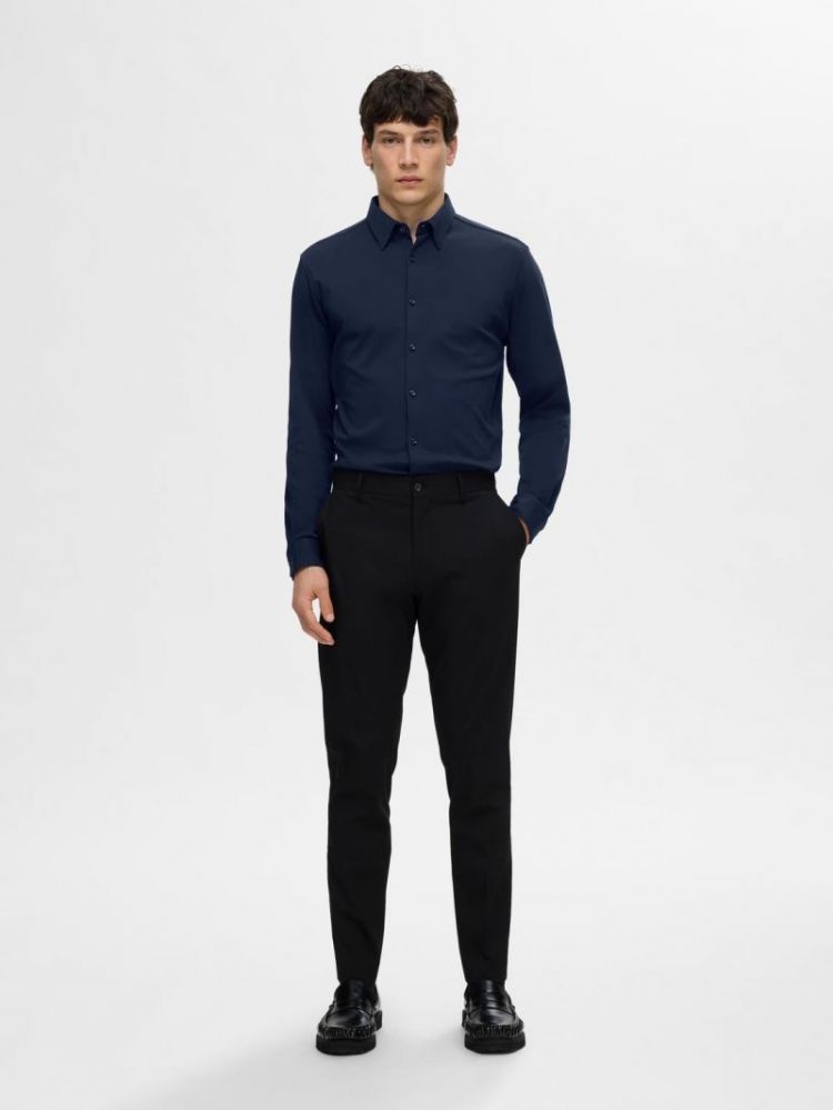 SLHSLIM-JERSEY SHIRT LS NOOS 186839 Sky Capt