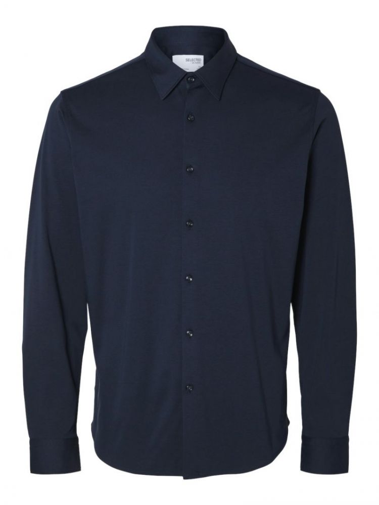 SLHSLIM-JERSEY SHIRT LS NOOS 186839 Sky Capt