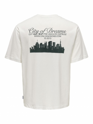 ONSRYLAN LIFE RLX SS TEE VD 193799 Cloud Da