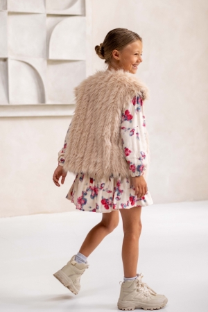 Girls Kids 413 Taupe