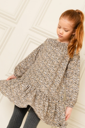 Girls Kids 055 Leopard aop