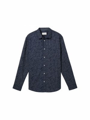  36013 navy grid