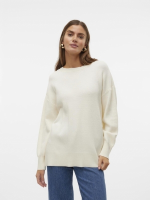 VMNANCY LS O-NECK LONG PULLOVE 222913003 Birch