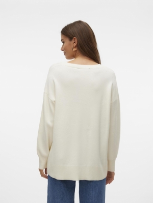 VMNANCY LS O-NECK LONG PULLOVE 222913003 Birch