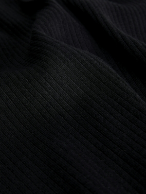 JXZOMA TIGHT HALF ZIP KNIT 178012 Black