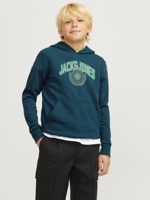 JJKAM VARSITY BRANDING SWEAT H 176441 Deep Tea