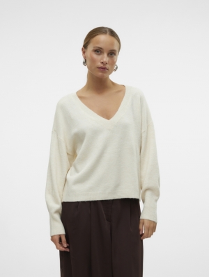 VMJUPITER LS V-NECK PULLOVER B 222913 Birch