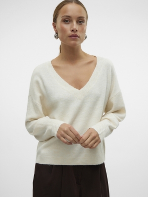 VMJUPITER LS V-NECK PULLOVER B 222913 Birch