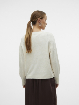 VMJUPITER LS V-NECK PULLOVER B 222913 Birch