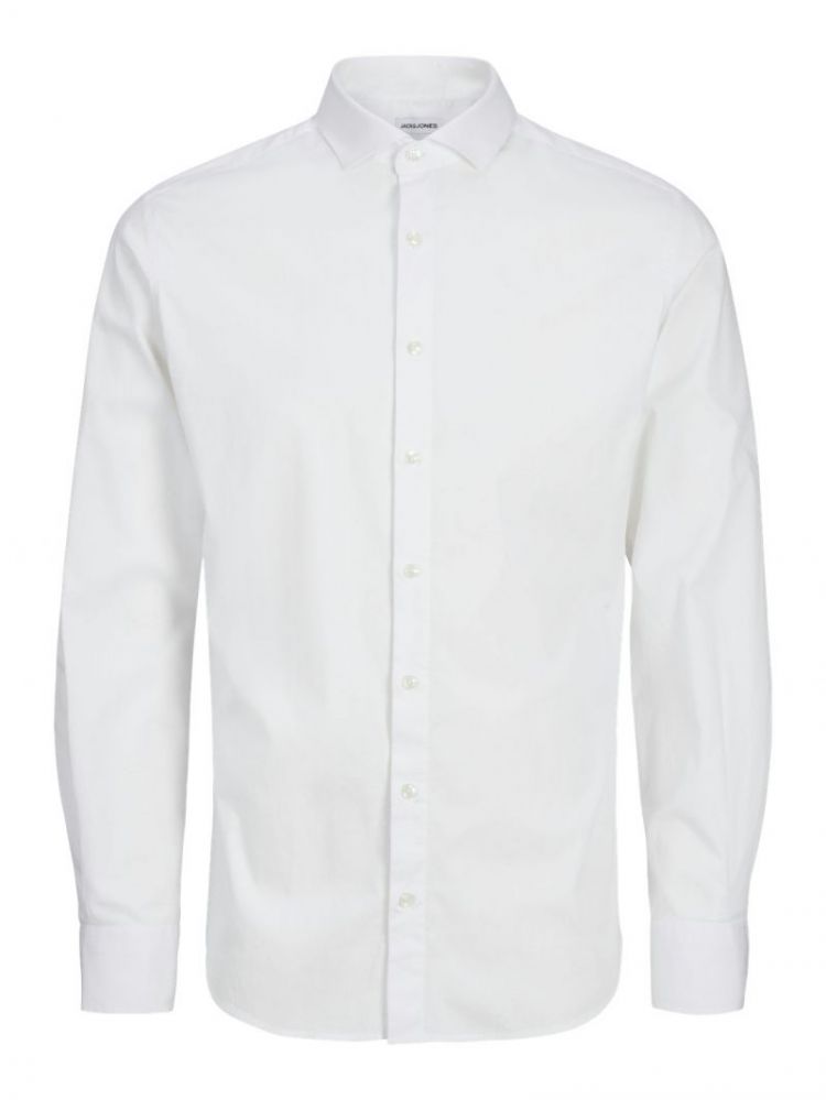 JJEAXEL STRETCH SHIRT LS NOOS 178074 White