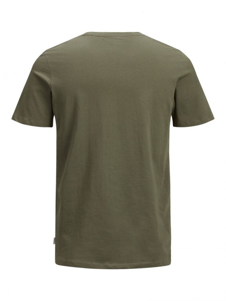 JJEORGANIC BASIC TEE SS O-NECK 176065001 Olive