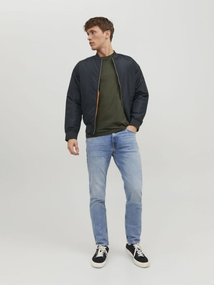JJEORGANIC BASIC TEE SS O-NECK 176065001 Olive