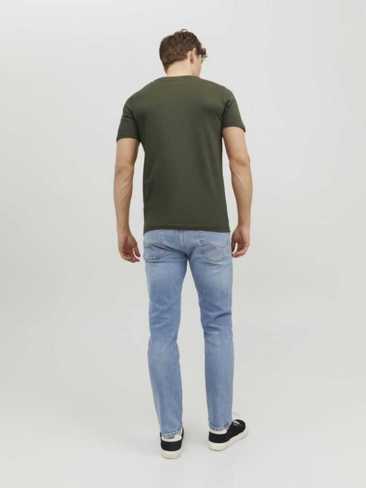 JJEORGANIC BASIC TEE SS O-NECK 176065001 Olive