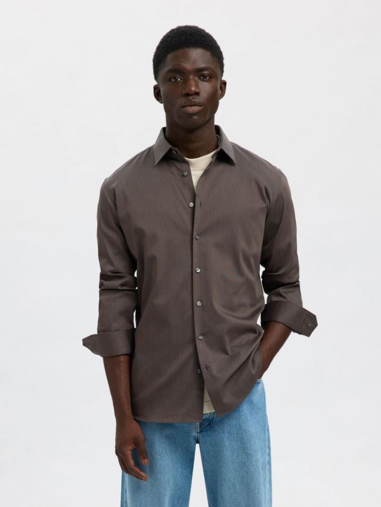 SLHSLIM-PERFORMANCE SHIRT LS N 202890007 Morel