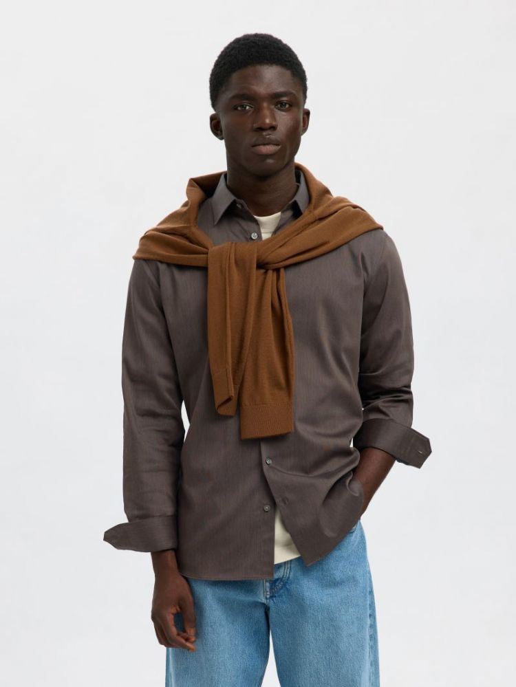 SLHSLIM-PERFORMANCE SHIRT LS N 202890007 Morel