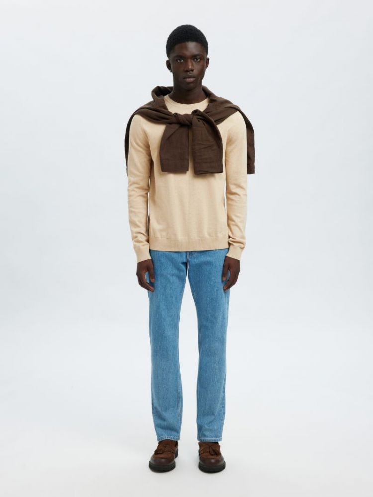 SLHBERG CREW NECK NOOS 184679001 Oatme