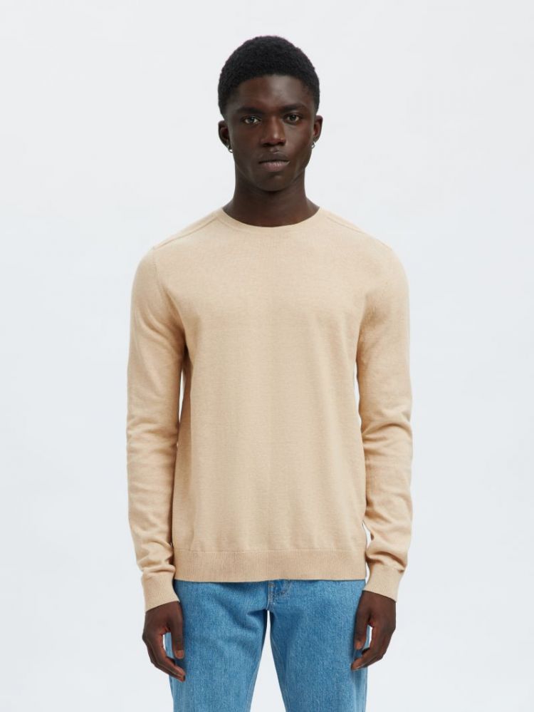 SLHBERG CREW NECK NOOS 184679001 Oatme
