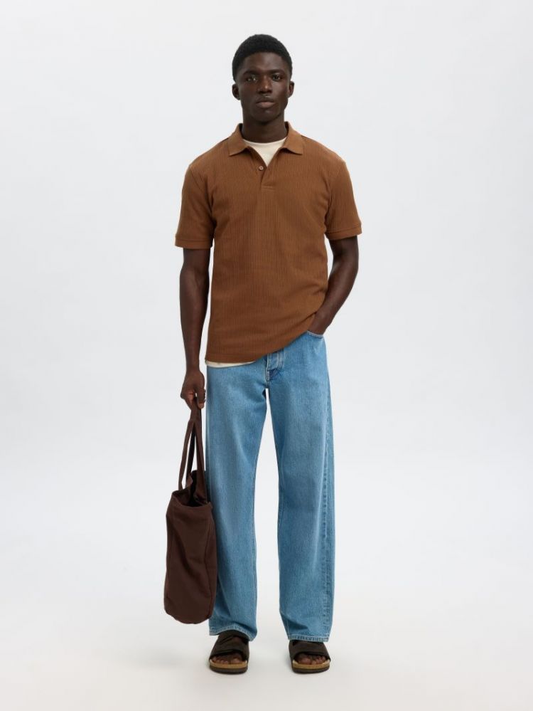 SLHLEVI SS POLO 302605 Soft Sil