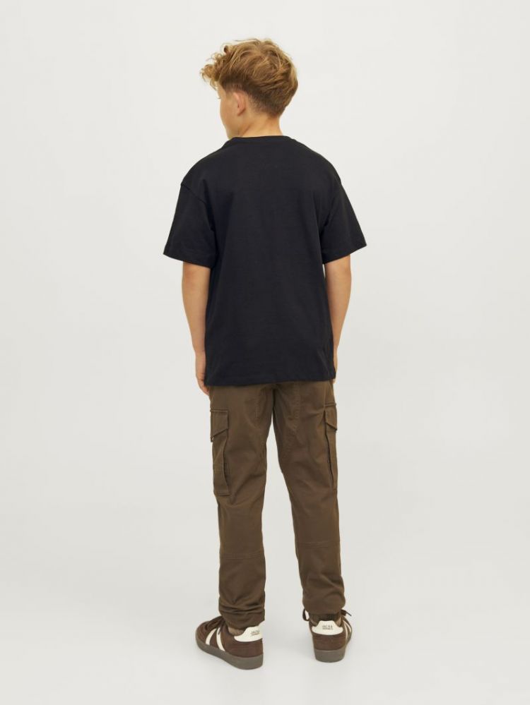 JJECALEB VARSITY TEE SS O-NECK 178012001 Black