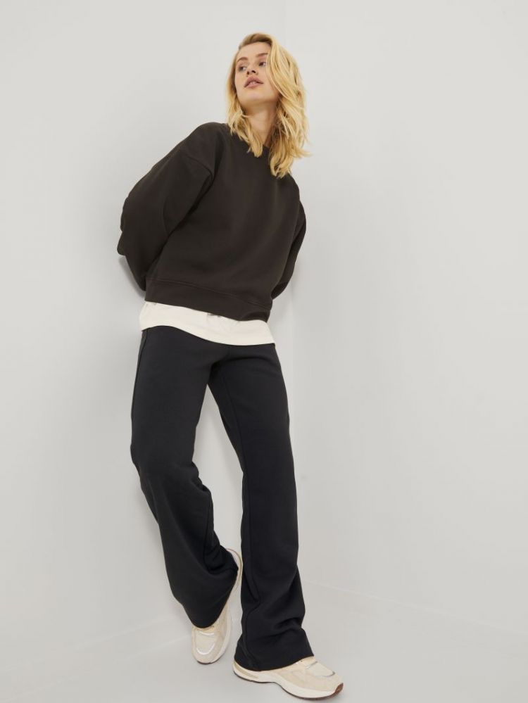 JXALLY REG WIDE HW PANTS SWT N 178012 Black