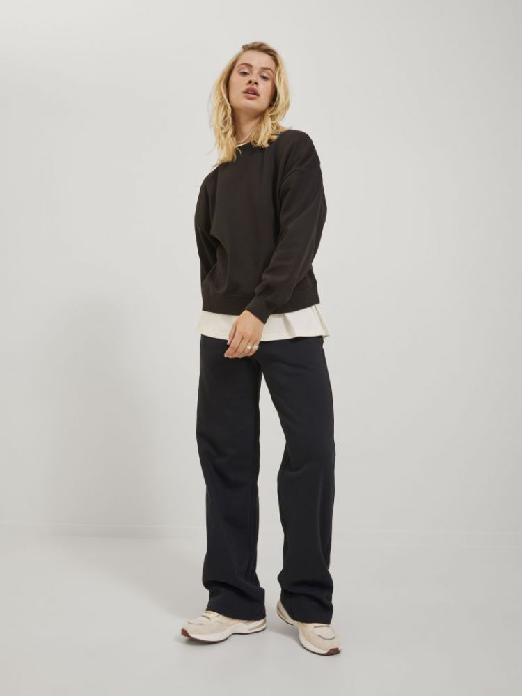 JXALLY REG WIDE HW PANTS SWT N 178012 Black