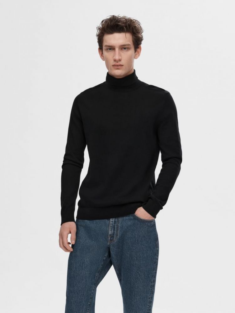 SLHBERG ROLL NECK NOOS 179099 Black