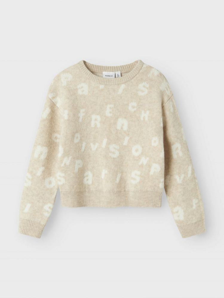 NKFOLINE LS KNIT BF 213310 Sandshel