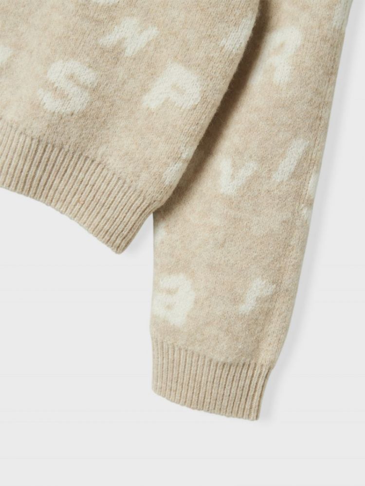NKFOLINE LS KNIT BF 213310 Sandshel