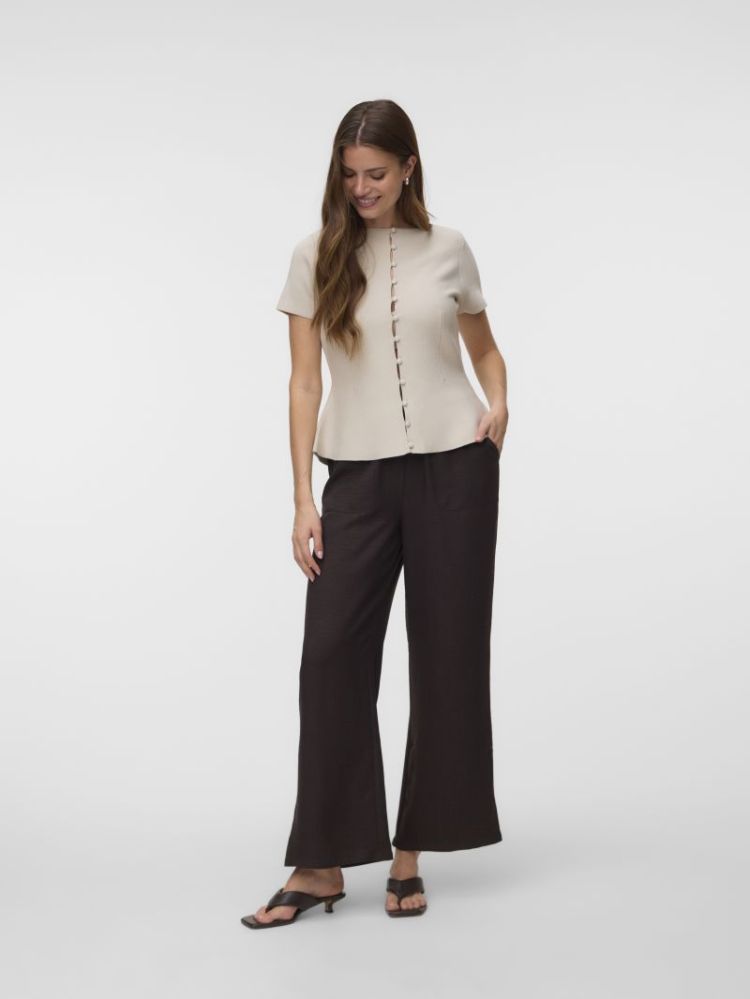 VMMELANEY HW LOOSE PANT WVN NO 297957 Chocolat