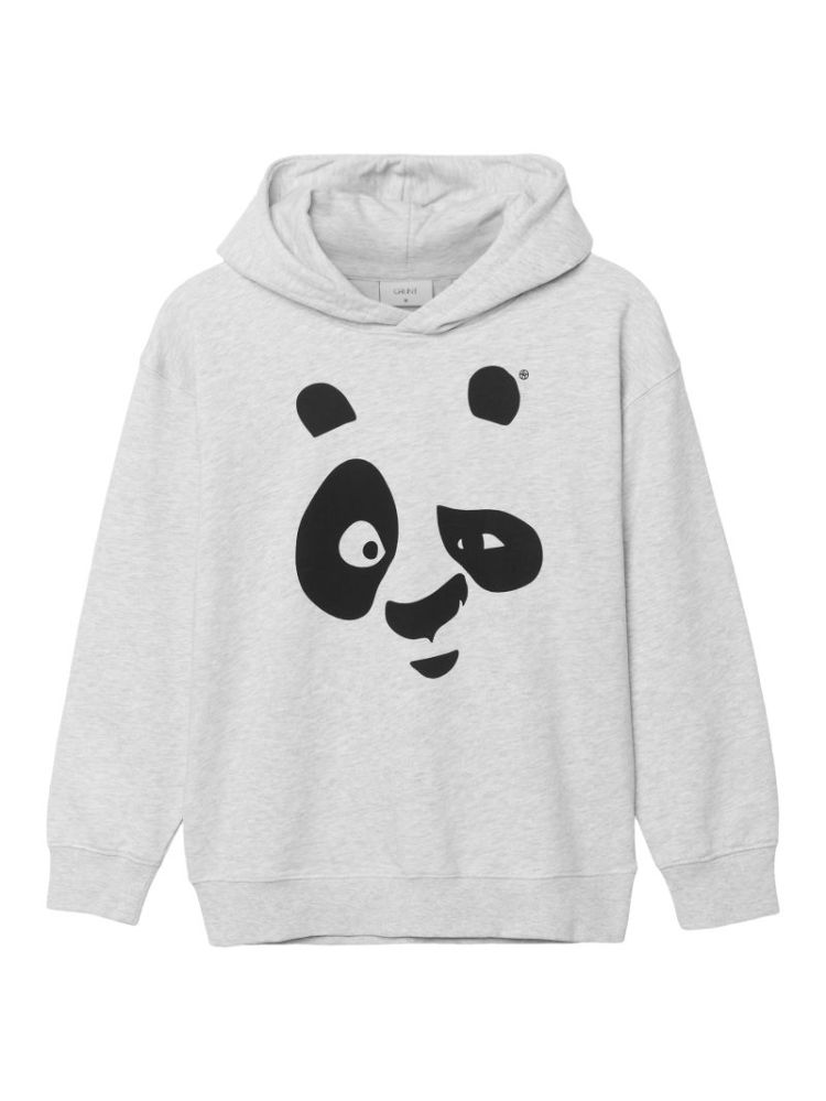 GRBut Hood Sweat grey melange