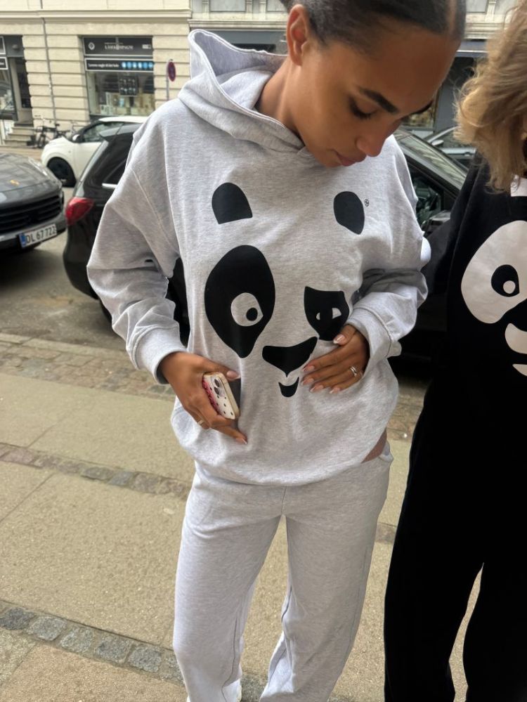 GRBut Hood Sweat grey melange