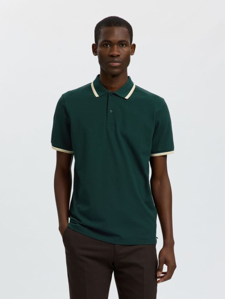 SLMSLIM-ATLAS SPORT SS POLO NO 181172 Pine Gro