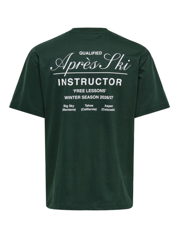 ONSFRED LIFE RLX SS PRINT TEE 206190025 Pine