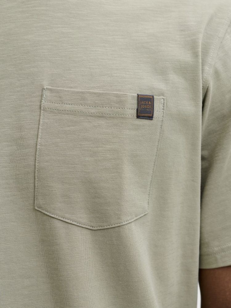 JJEDOVER SLUB TEE SS NOOS 176725 Vetiver
