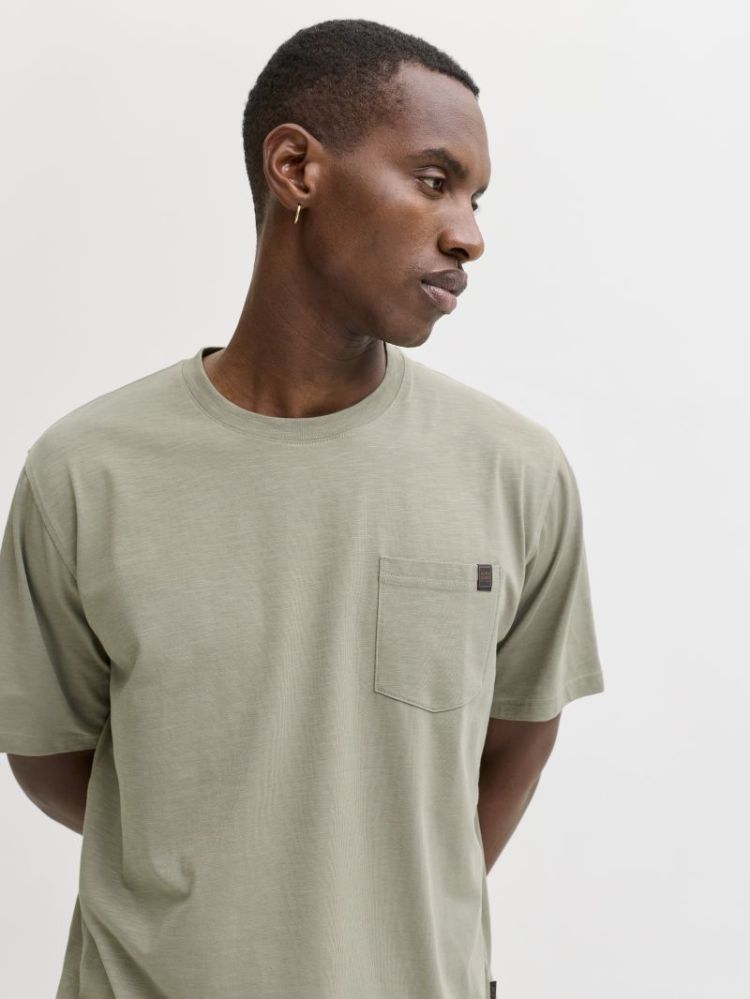 JJEDOVER SLUB TEE SS NOOS 176725 Vetiver