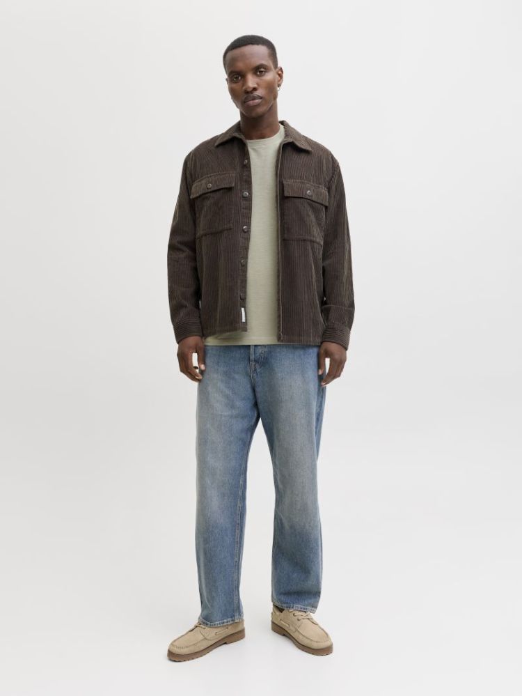 JJEDOVER SLUB TEE SS NOOS 176725 Vetiver