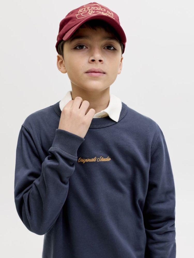 JORNORREBRO EMB SWEAT CREW NOO 175917 Sky Capt