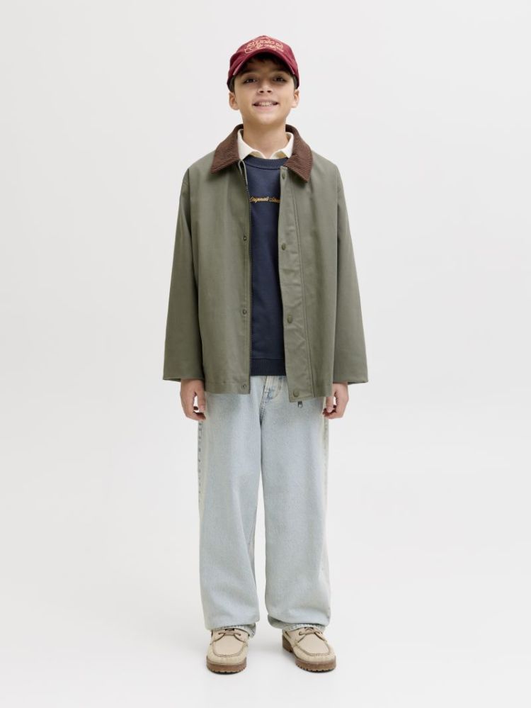 JORNORREBRO EMB SWEAT CREW NOO 175917 Sky Capt