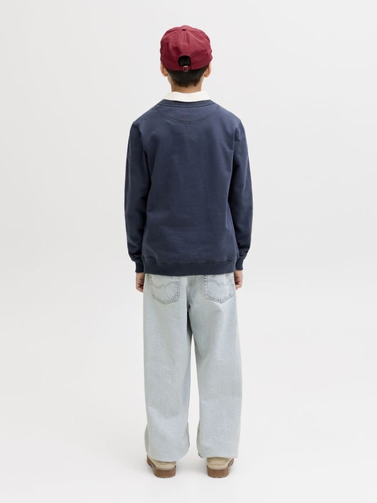 JORNORREBRO EMB SWEAT CREW NOO 175917 Sky Capt